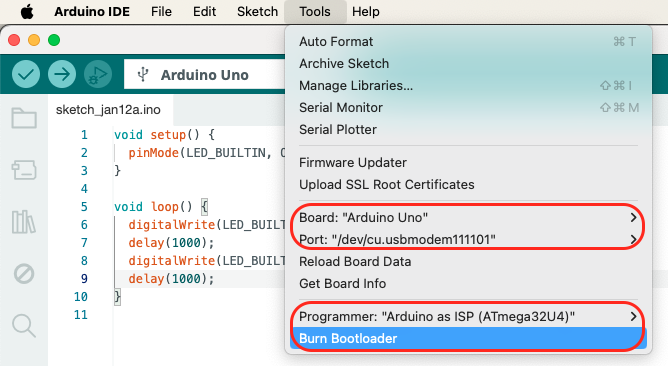 IDE-Burn_Bootloader